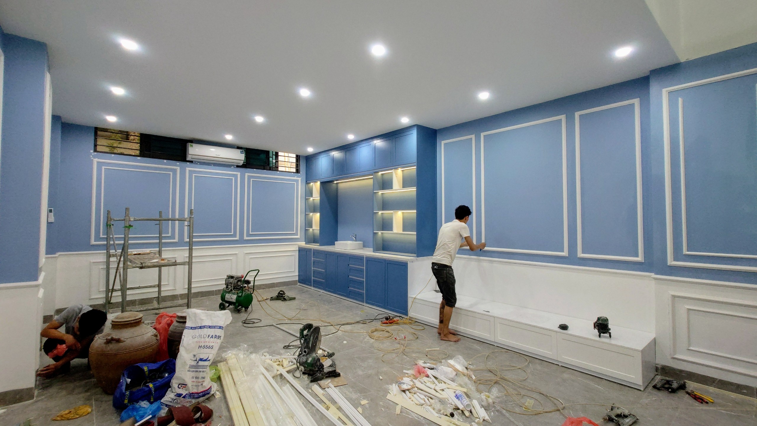 Công trình xây dựng phần thô của anh Công Hoàn Kiếm, Hà Nội