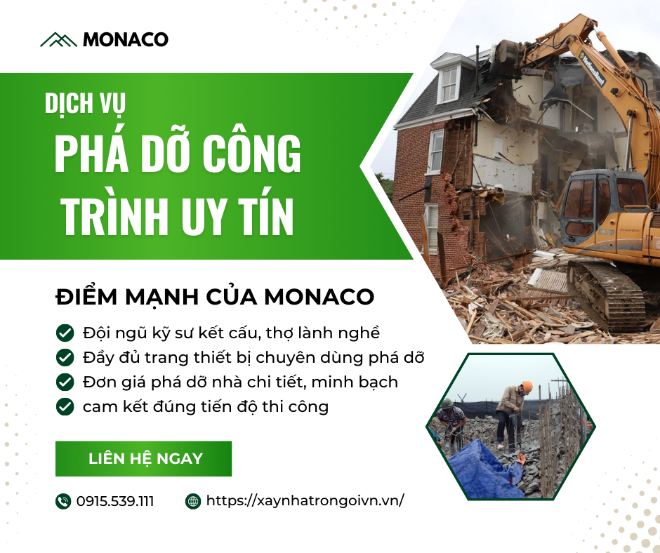 báo giá phá dỡ nhà trọn gói
