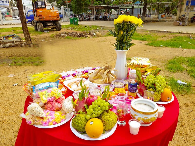 nghi thức làm phép khởi công xây nhà 