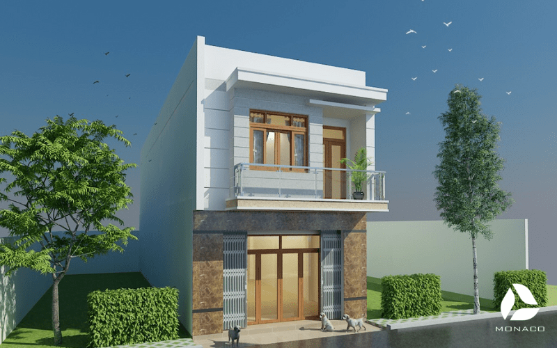 xây nhà 1 trệt 1 lầu 300 triệu 