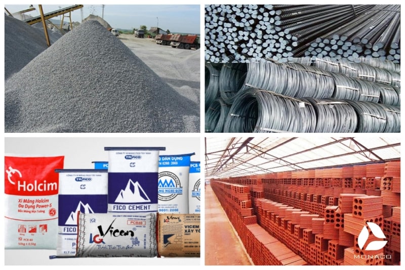 Chi phí xây nhà còn bao gồm các khoản chi phí như mua gạch, xi măng, sắt thép