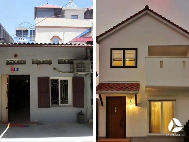 sửa nhà cấp 4 thành 2 tầng