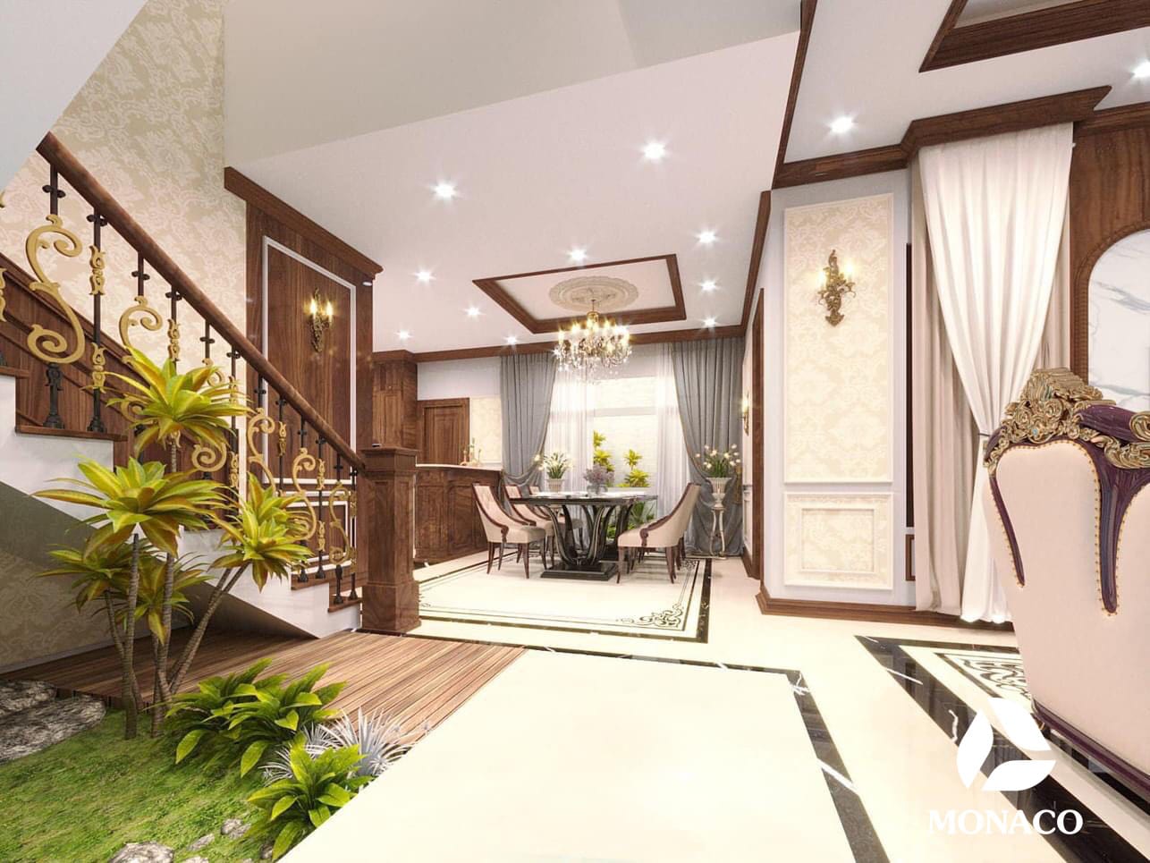 Thiết kế Biệt thự Kiểu Pháp 3 tầng của ông Sức tại Hải Dương