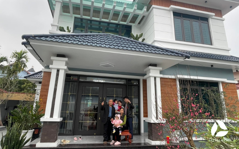 Xây nhà 2 tầng 600 triệu