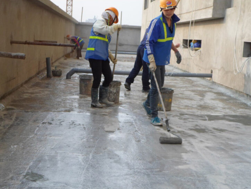 quy trình chống thấm sàn mái