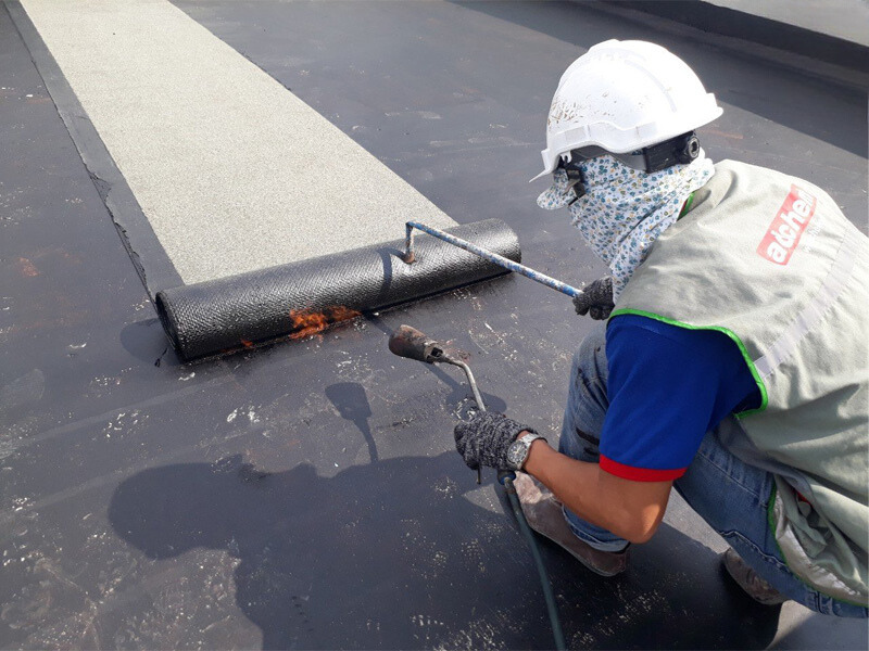 quy trình chống thấm sàn mái