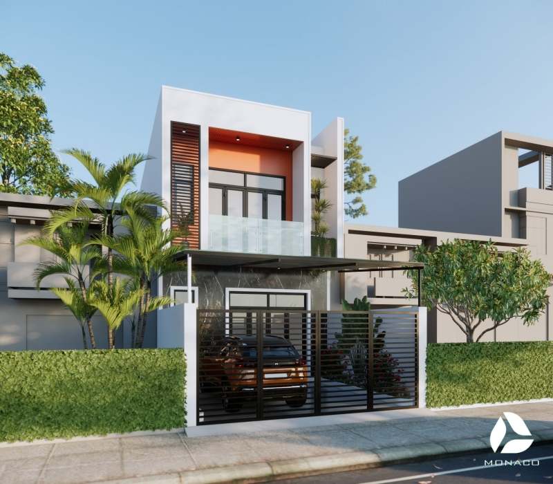 xây nhà ống 2 tầng với 200 triệu
